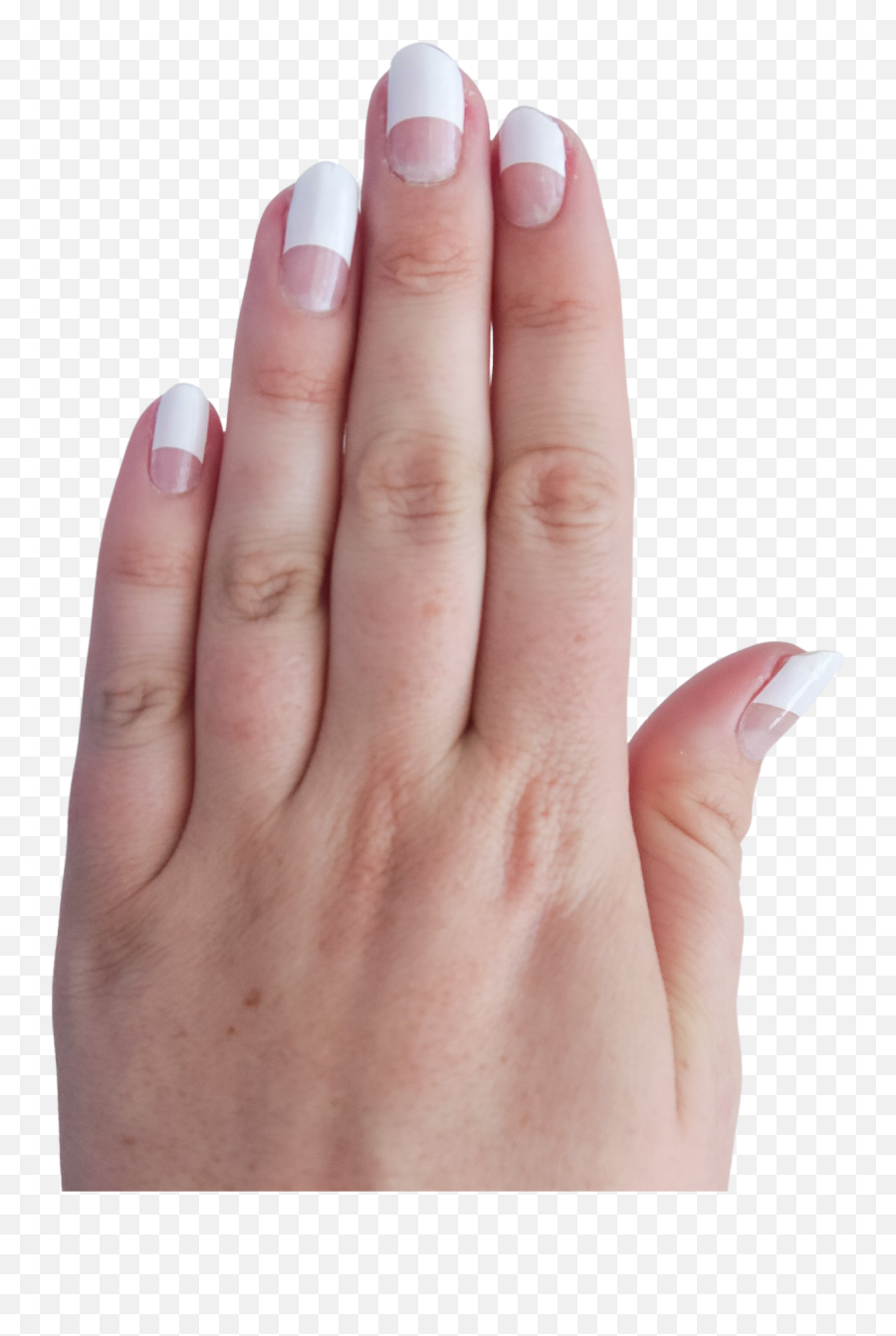 White French Manicure Nail Strips - Gel Nails Emoji,How To Make Nail Emojis On Facebook