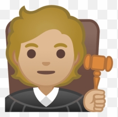 Judge Emoji Clipart - Happy,Justice Emoji