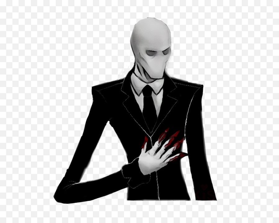 The Most Edited - Easy Drawing Clipart Slender Man Emoji,How To Make Slenderman In Emojis