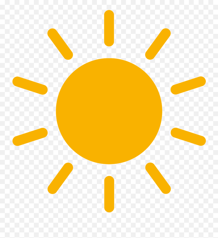 Sun Icon Clipart - Sun And Moon Clipart Black And White Emoji,Sun Light Bulb Emoji