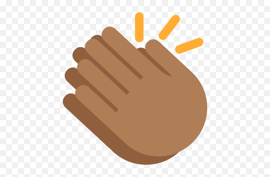 Medium - Brown Clapping Hands Emoji,Clap Hands Emoji