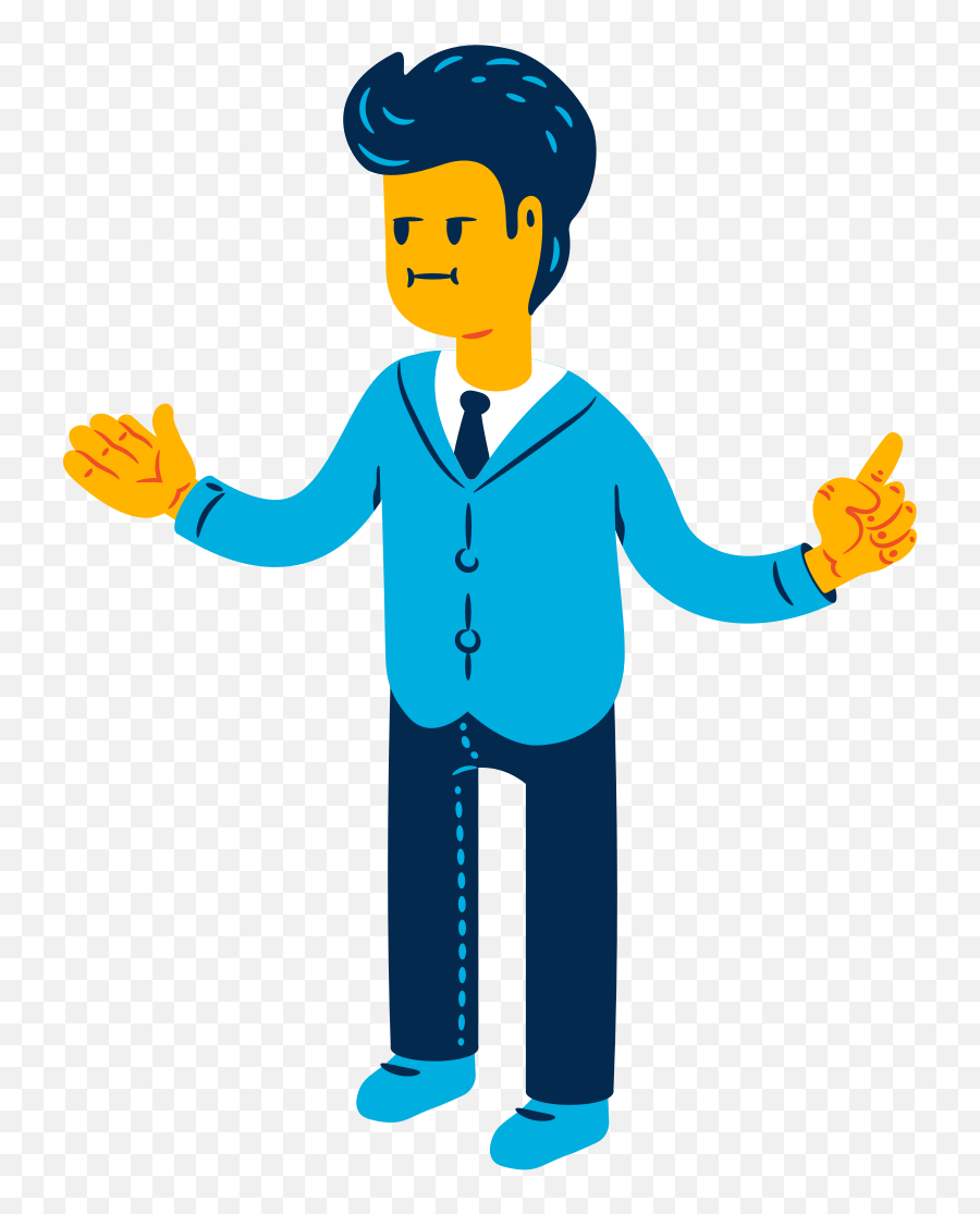 Man In Office Suit Clipart Illustrations U0026 Images In Png And Svg Emoji,Hand Up Man Emoji