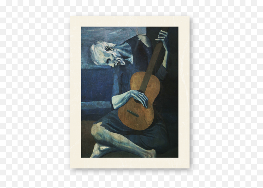 Art Classics U2013 Knot U0026 Soul Emoji,Emotions Behind Picasso's Old Guitar Player
