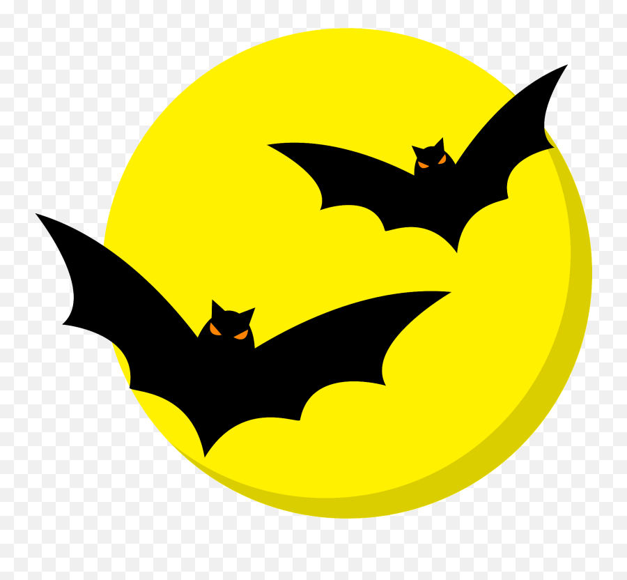 Bat Png - Full Moon Clipart Bats Emoji,Batman Emoticon Text