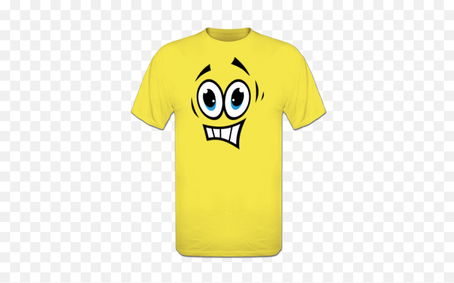 Buy A Afraid Face T - Shirt Online Emoji,Smiley Face Emotion Chart