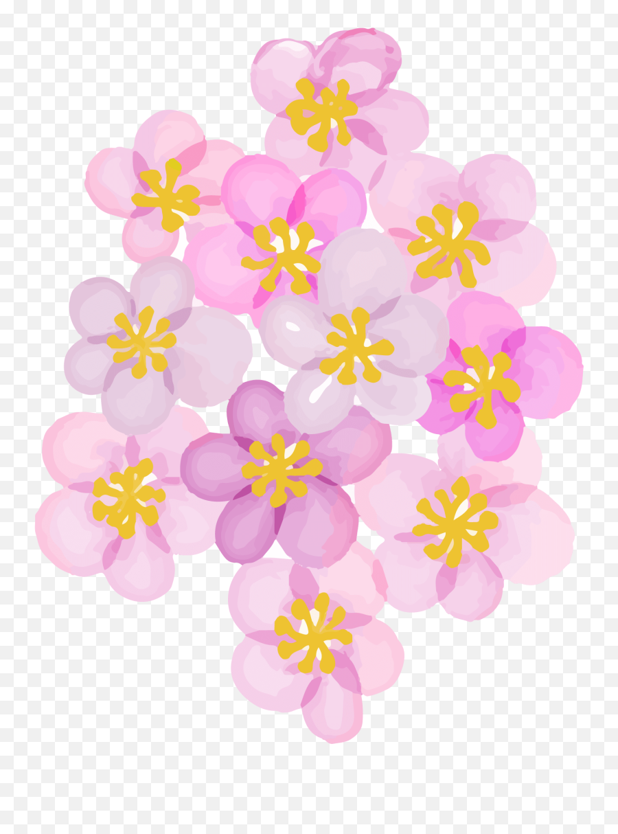 Paper Style Flower Vector Png In 2022 Vector Flowers Emoji,Flower Emojis