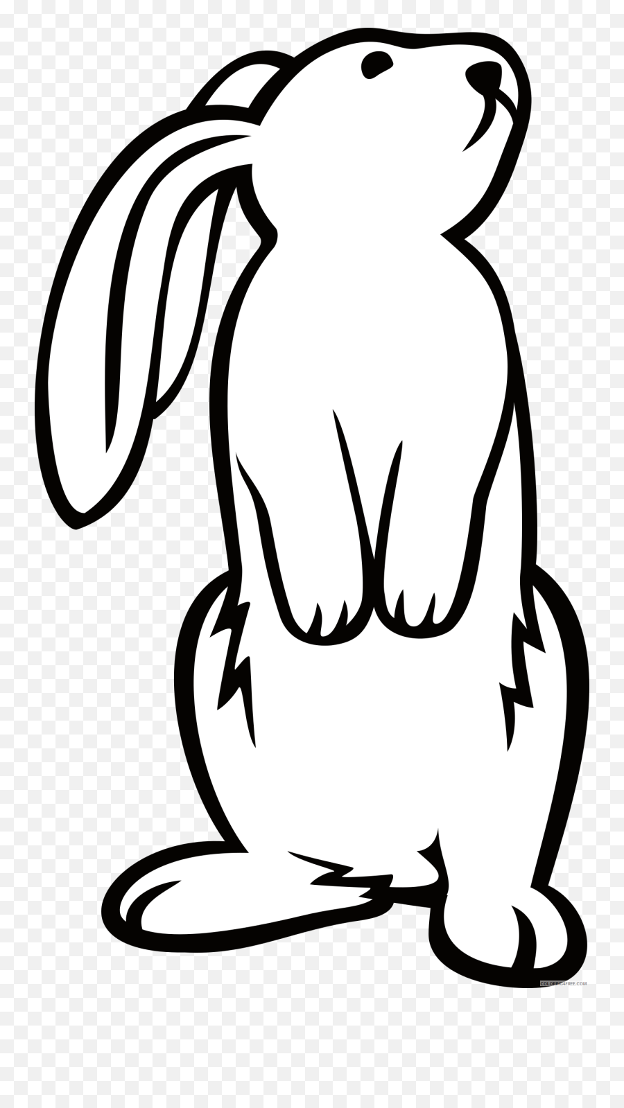 Emotionartmonochrome Photography Png Clipart - Royalty Outline Rabbit Clipart Png Emoji,Easter Bunny Emoticon Free