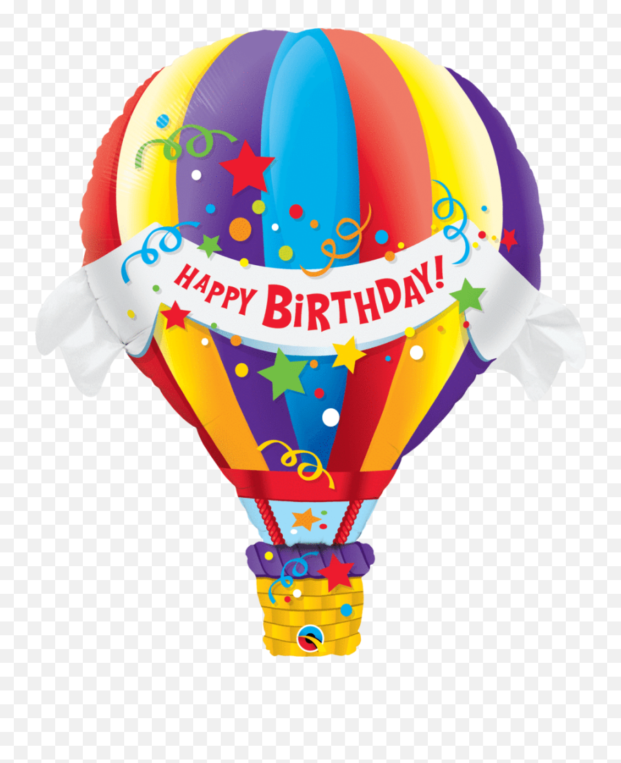Happy Birthday Jumbo Hot Air Balloon 42 - Hot Air Balloon Birthday Emoji,Hot Air Balloon Emoji
