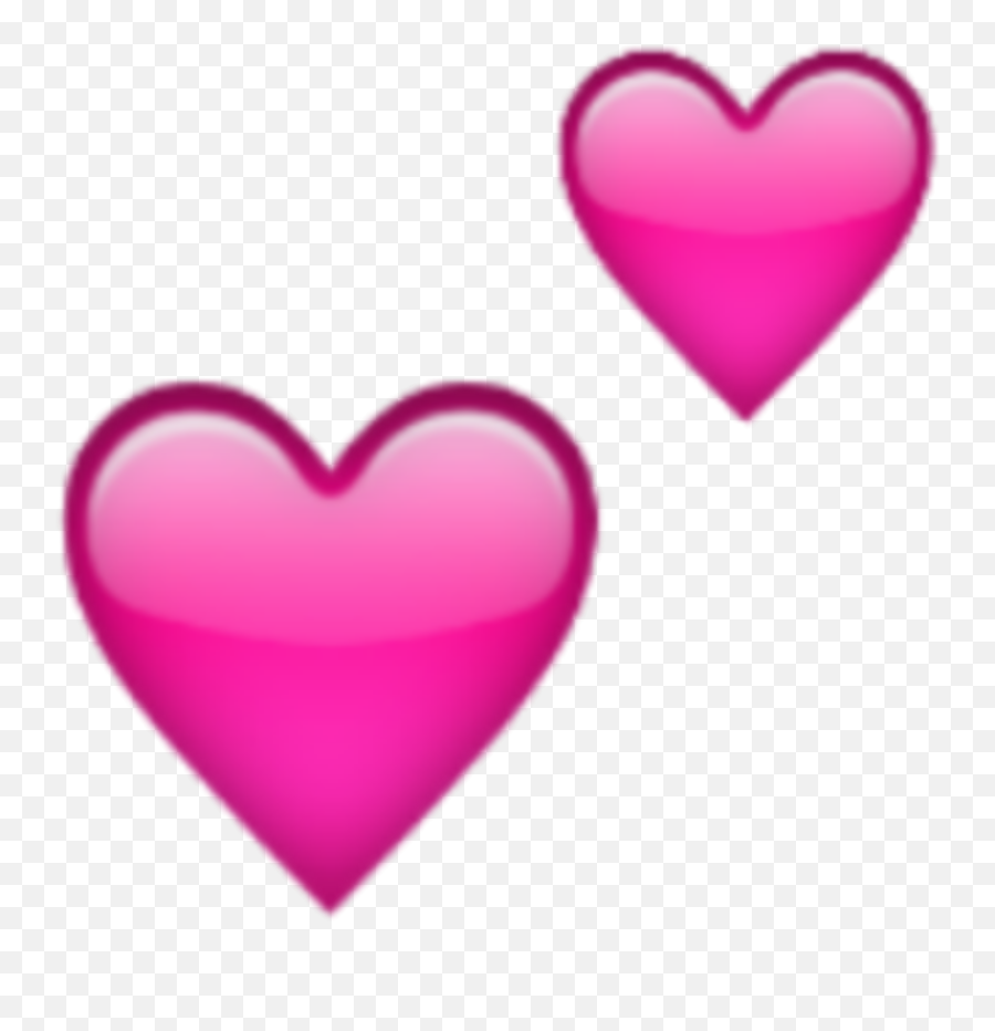 Free Png Ios Emoji Two Hearts Png - Background Heart Emoji Png Transparent,Emoji De Whatsapp