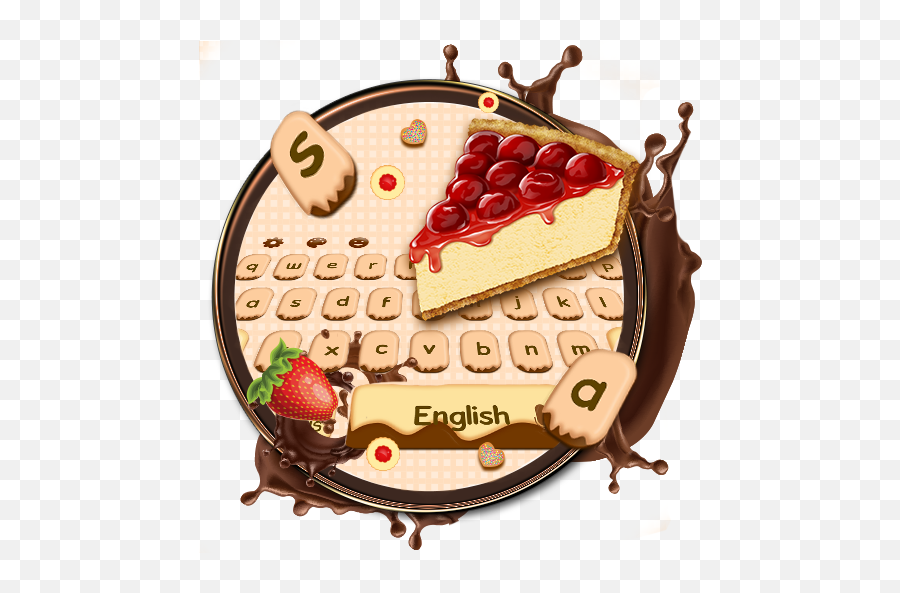 Yummy Cheese Cake Keyboard Theme - Diet Food Emoji,Emoji Kake