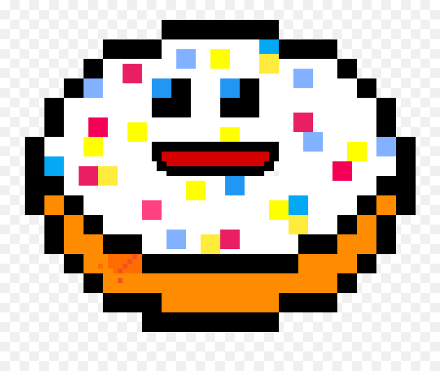 Pixilart - The Evil Donutpixil By Audo2000 Pixel Art Donuts Emoji,Evil Emoticon Facebook