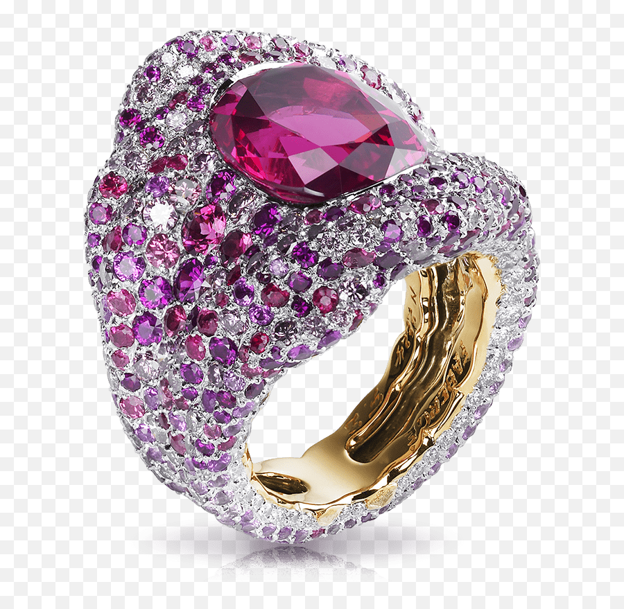 Frédéric Zaavy Vagabonde Gold Red - Sapphire Emoji,Faberge Emotion Rings Price