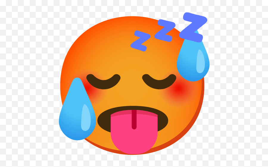 Hot - Hot Emoji Face,I'm Out Emoticon