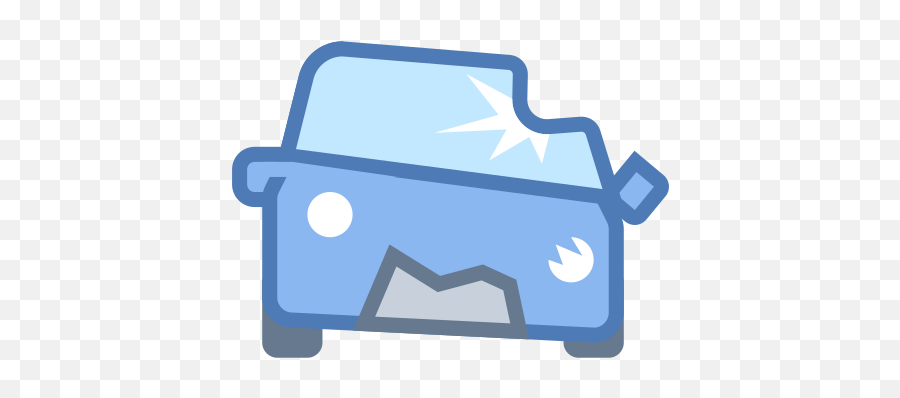 Crashed Car Icon - Damaged Car Icon Emoji,Car Crash Emoji