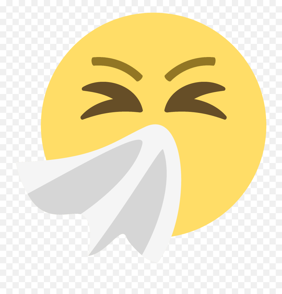 Apparel Printing Emoji Sneezing Face - Dibujo De Emoji Estornudando,Garbage Can Emoji