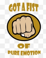 Fist Of Pure Emotion Greeting Card - Punch Emoji,Shower Of Emotion