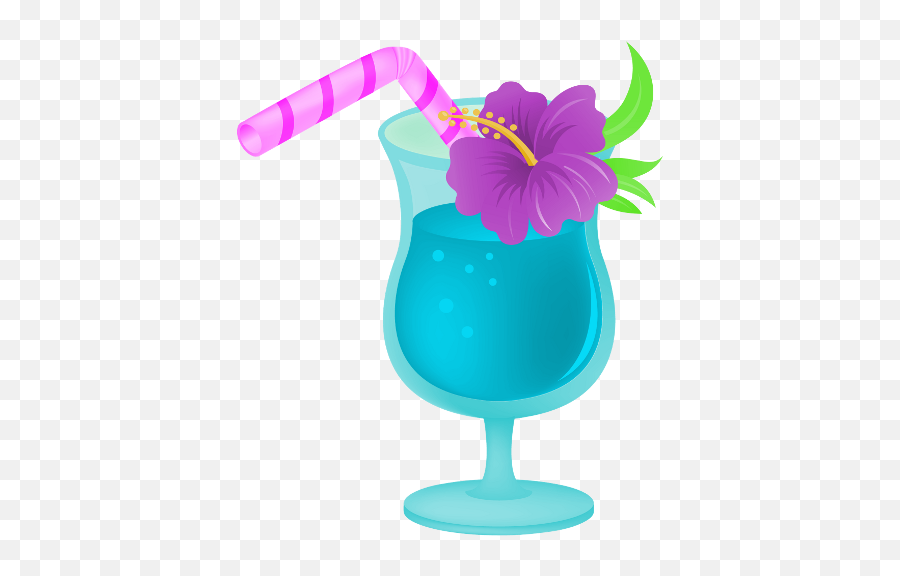 Tropical Drink Clipart - Tropical Drink Clip Art Emoji,Tropical Drink Emoji