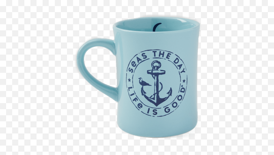 Accessories Seas The Day Diner Mug Life Is Good Official Site - Serveware Emoji,Joggers With Designs Emojis