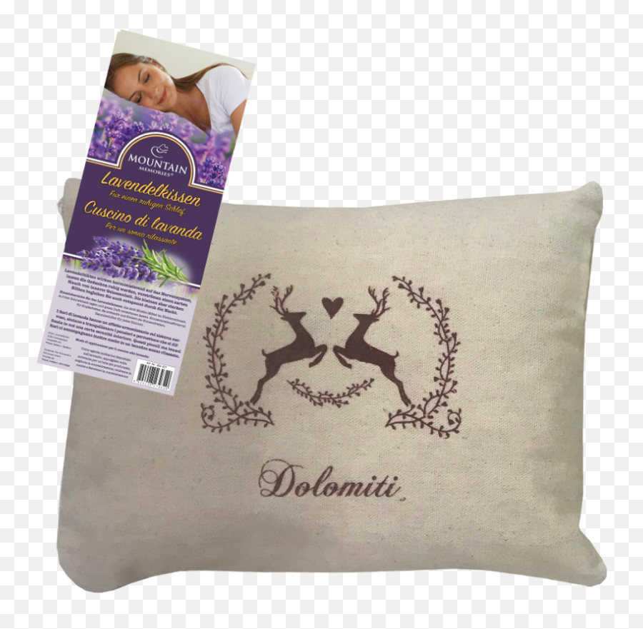 Lavender Pillow Deer Dolomiti - Improves Your Deep Sleep Lavendelkissen Emoji,Customize Emoji Pillow