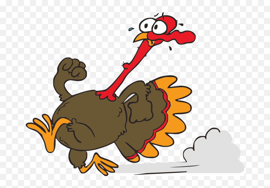 Hd Funny Turkey Pictures - Running Turkey Clipart Cartoon Turkey Running Emoji,Emoticon With Boner