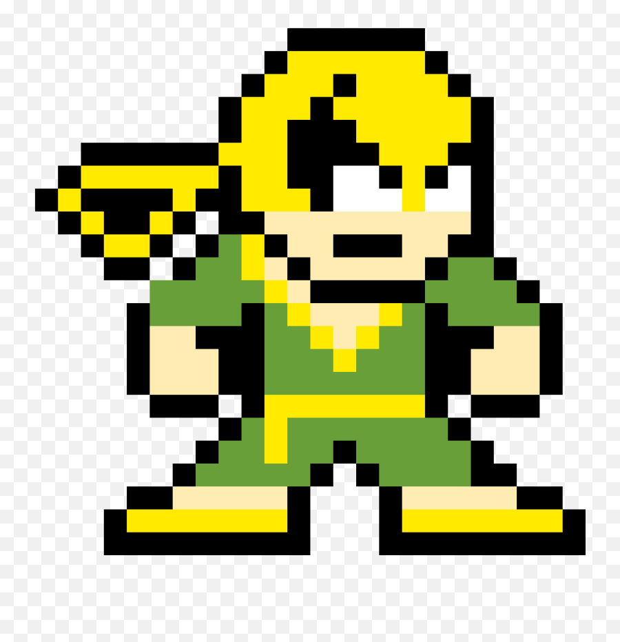 Iron Fist Pixel Art Png Download - 8 Bit John Cena Emoji,Power Ranger Emoji
