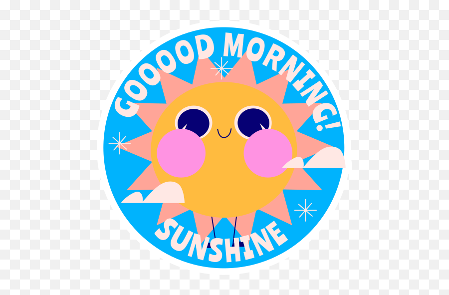 Good Morning Stickers - Dot Emoji,Good Morning Emoticon Facebook