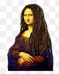 Rasta - Mona Lisa With Dreadlocks Emoji,Rasta Emoji