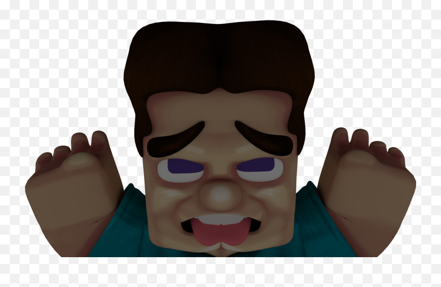 Ahegao - Steve Ahegao Face Emoji,Minecraft Birthday Steve Emoji