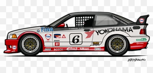 Bmw 3 Series E36 M3 Gts - E36 Bmw Race Cars Emoji,Bmw E36 Work Emotion Xt