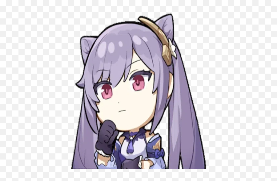 Genshin Impact Sticker Pack - Stickers Cloud Keqing Sticker Emoji,Amazing Anime Emojis