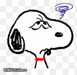 Snoopy Stickers - Dot Emoji,Snoopy Crying Emoji