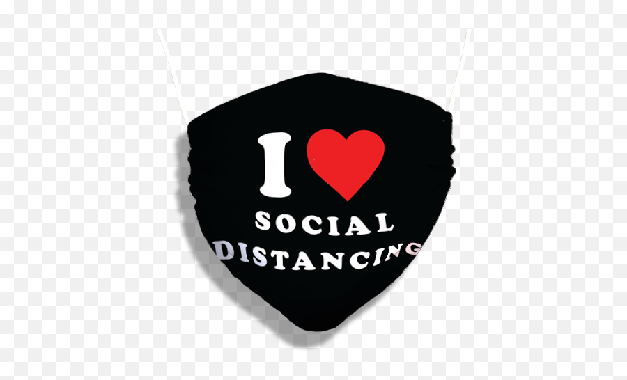 I Love Social Distancing Mask - The Thekka Emoji,Pinoy Text Emoticons