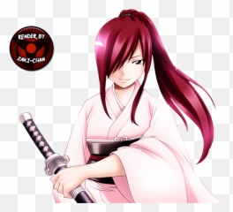 Render Erza Scarlet Fairy Tail - Fairy Tail Erza Scarlet Render Emoji,Fairy Tail Erza Chibi Emoticon