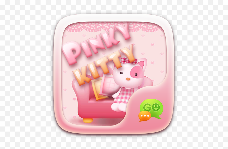 Go Sms Pro Pink Kitty Theme - Happy Emoji,Go Sms Emojis
