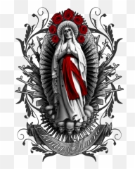 Sophiaflores - Santa Muerte Emoji,Emotion Tattoo Designs