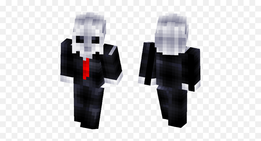 Download Slender Man Minecraft Skin For - Minecraft Knights Of Ren Skin Emoji,How To Make Slenderman In Emojis