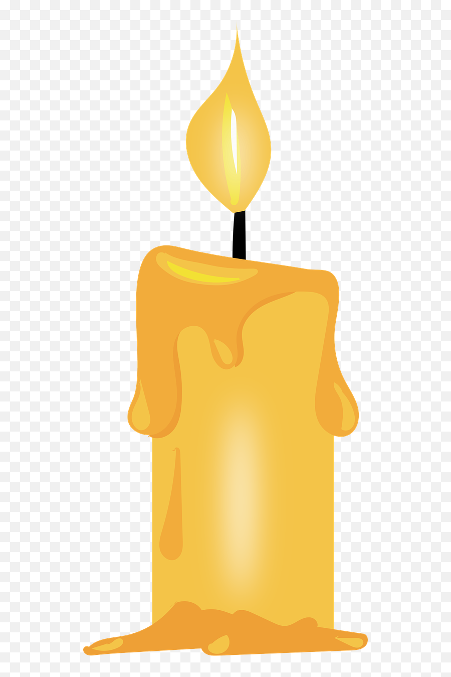 Light Candle Wax Drops Free Vector - Candle With Light Clipart Emoji,Sun Light Bulb Emoji