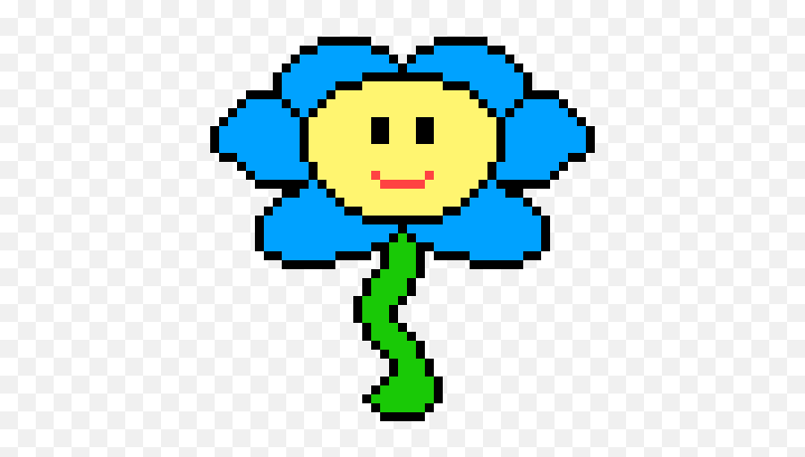 Mope Mope Flower Pixel Art Maker - Rain Cloud Pixel Art Emoji,Emoticon With Flower