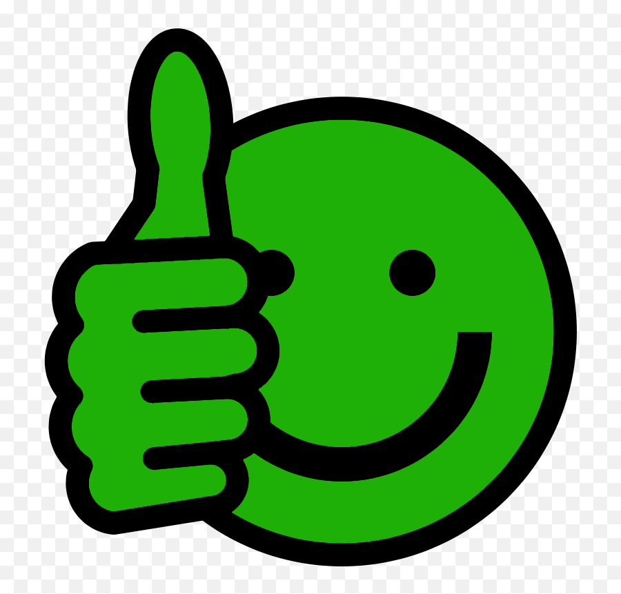 Thumbs Up Emoji Green Png Image With No - Clipart Green Thumbs Up,Hands Up Emoji