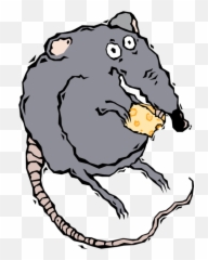 Download Hd Vector Illustration Of Rodent Rat Eating Cheese Emoji,Rat Emojis