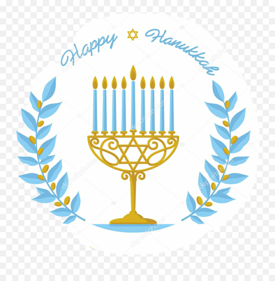 Schanukkah Stickers - Menorah Hanukkah Vector Emoji,Hannukah Emoji