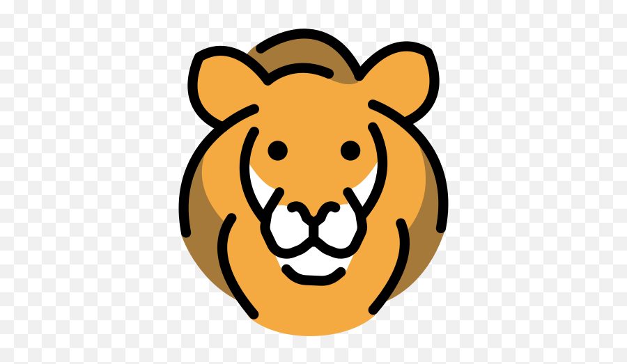 Lion Face Emoji,Lion Emoticon Twitter