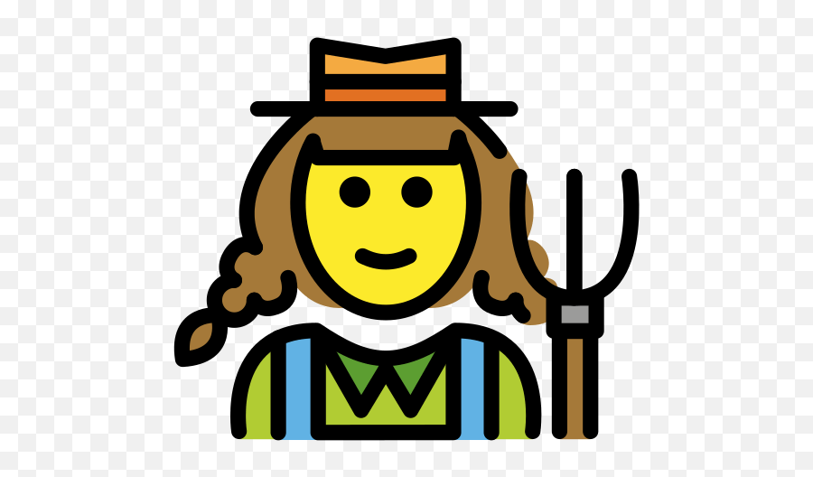 Woman Farmer Emoji - Smiley Landmand,Farmer Emoji