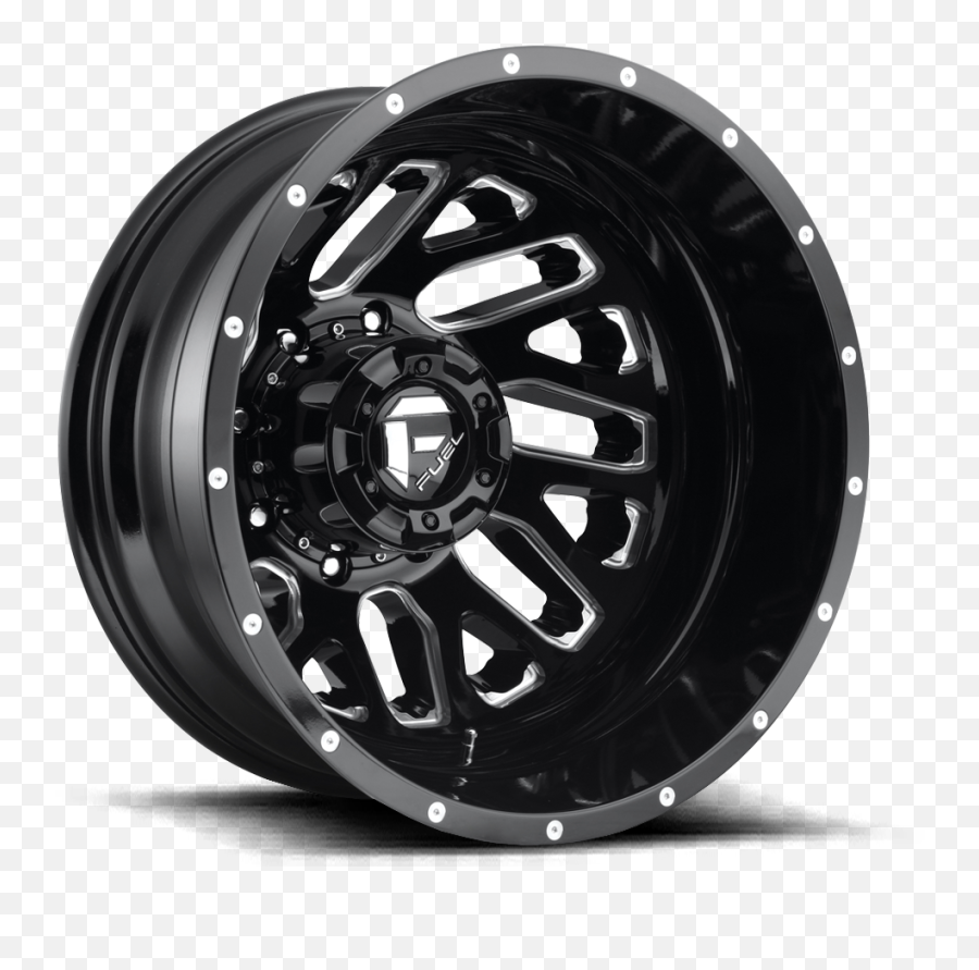 Fuel Dually Triton D581 Gloss Black And Milled 20x825 - 176 8x200 Emoji,Work Emotion D9r 5x100 Center Cap Size