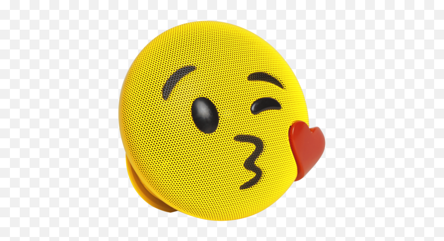 Jamoji Kiss Emoticon 30ft Bluetooth Speaker - Yellow Hx Emoji,Subwoofer Emoji