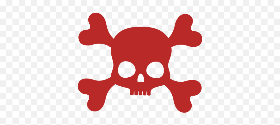 Red Skull And Crossbones - Clipart Best Emoji,Cross Skull Bone Emoji