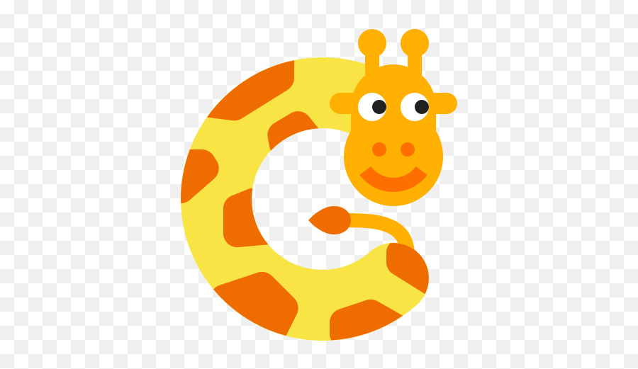 G Cute Icon In Color Style Emoji,Letter G Emoji