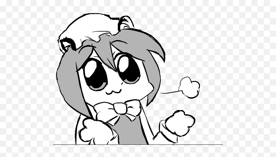 Touhou Chen Shrug Emoji,Kyuubey Emoticon