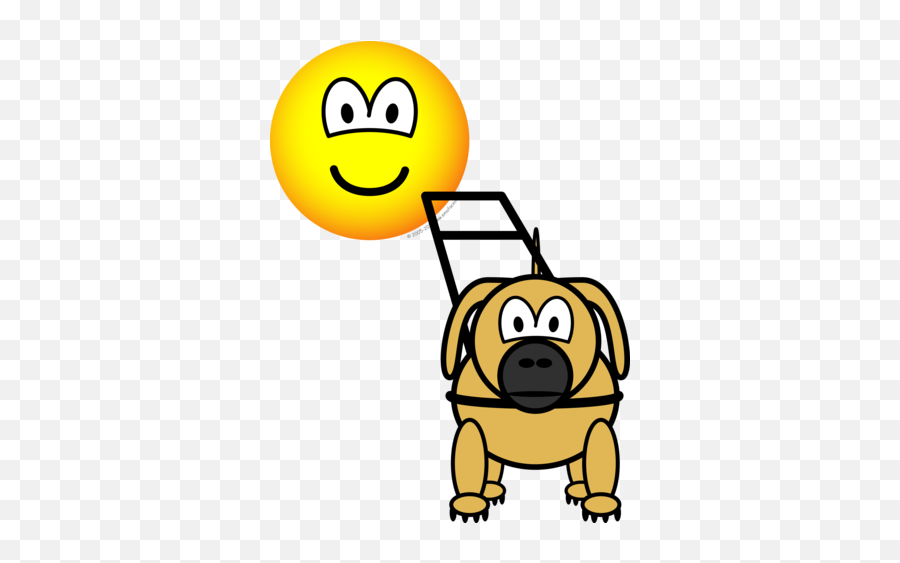 Guide Dog Emoticon Emoticons Emofacescom - Emoticon Emoji,Ghost Emoticons