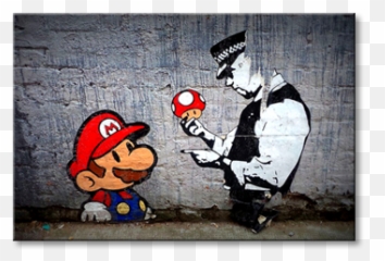 Modern Art Print Caught Mario Emoji,Mario Emotions